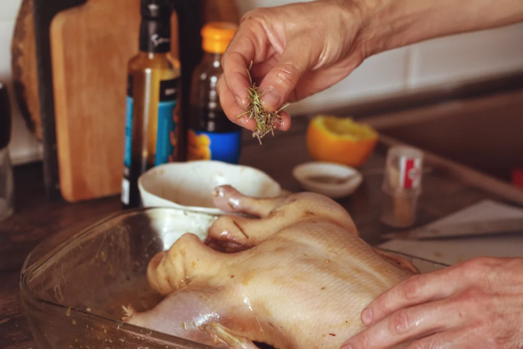 "Rinsing chicken after brining," "Brining chicken guide," "Post-brine chicken preparation"